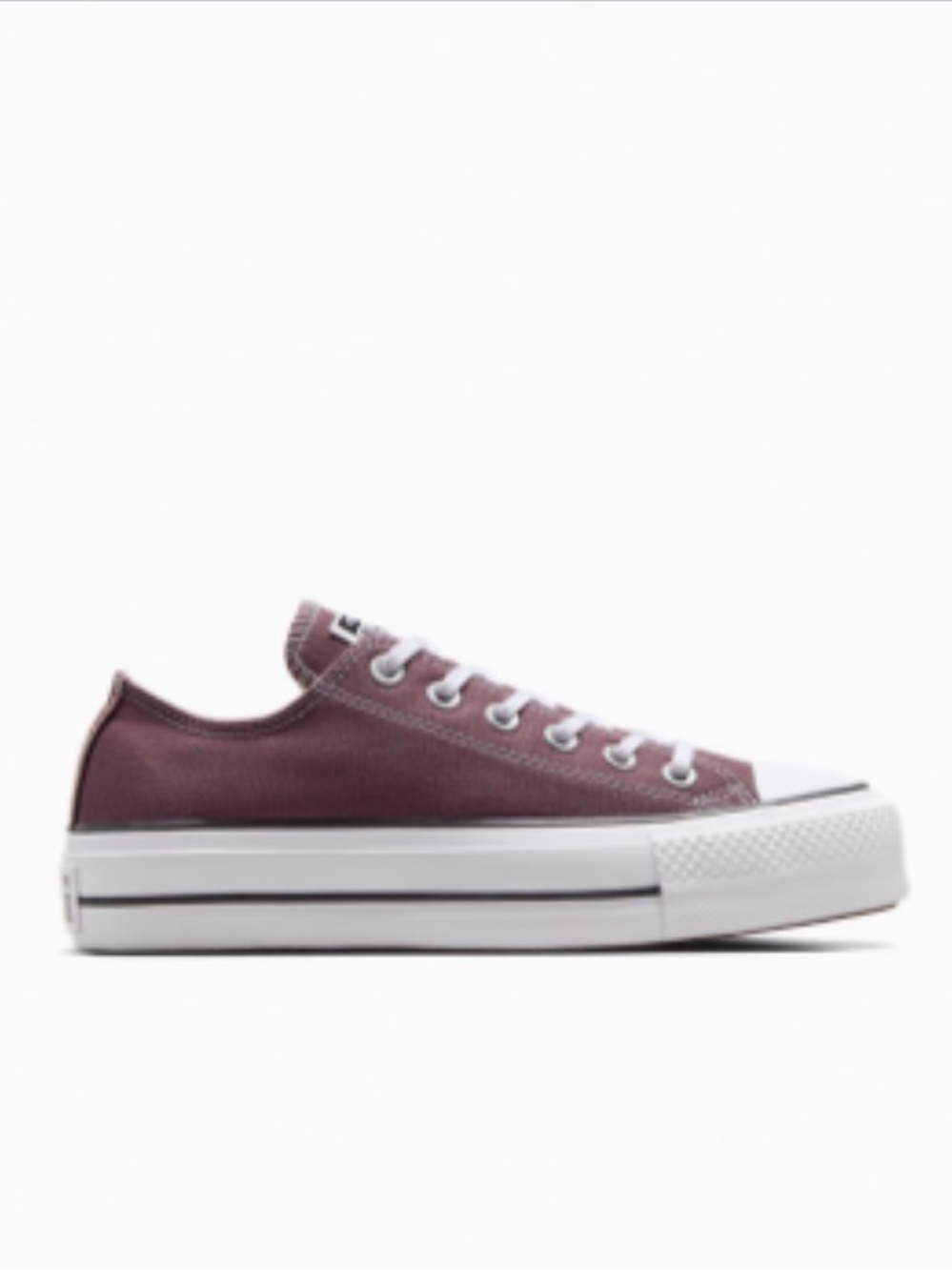 Converse Low-Top Canvas Sneakers in Maroon